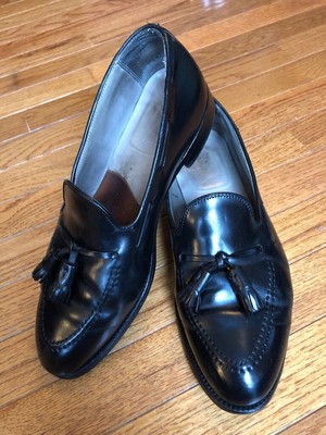 alden black tassel loafer